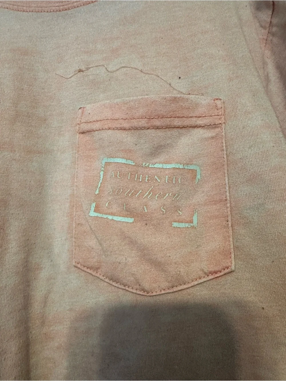 Southern Marsh Light Pink Tee with Navy Duck Logo